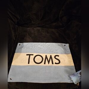 TOMS Blue and Cream Shoe Dust Bag
